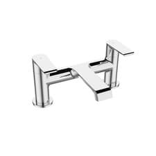 Image of Bristan Polo Bath Filler Chrome Taps Deck Mount Bathroom Tap NEW