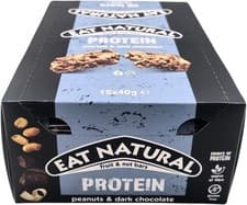 Image of Eat Natural Protein Bars 12 x 40g- Peanut and dark chocolate, High Protein Bar