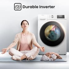 Image of WDQA1014EVJM 60Cm Freestanding 10 KG Front Load Washer Dryer - 1400 RPM - Pur...