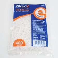 Image of Vitrex Essentials 3mm Tile Spacers 400 Pack Model 102013