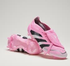 Image of Adidas Predator Elite Fold-Over Tongue FG Boots –Beckham Edition –Beam Pink –UK9