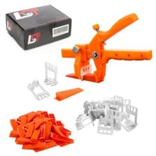Image of Tile Leveling System 100x High Clips 2mm + 50x Wedges + Pliers Thickness 12-20mm