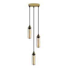 Image of Ceiling Light Modern 3 Way Multi Tier Pendant Fitting Vintage Cage Light UK