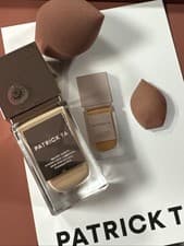 Image of Patrick TA Hydra-Luxe Luminous skin perfecting foundation-10 Neutral & Sponge