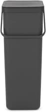 Image of Brabantia Sort & Go Recycle Bin 40L, Removable/Stay-Open Lid, Grey (BRAND NEW)