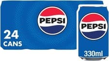 Image of Pepsi Cola Cans Original 24 Pack (24 x 330ml) Soft Drinks | Fizzy Beverage