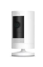 Image of Ring Stick Up Cam Battery HD Outdoor Wireless Camera System White - NEW !!