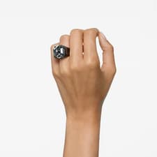 Image of SWAROVSKI BNIB Numina ring Octagon cut, Black Size 55 & Gift Bag £195