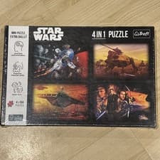 Image of Brand New Sealed Star Wars 4 In 1 Trefl Jigsaw Puzzle - 4 x 104 pieces
