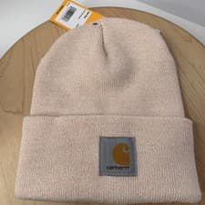 Image of NWT Carhartt Knit Beanie Soft (pink Irregular) Model A18 OS Cuffed Cozy & Warm