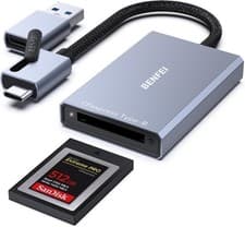Image of CFexpress Type B Card Reader – 10Gbps USB-C/USB-A Adapter for All Devices