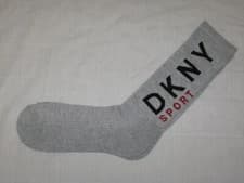 Image of BRAND NEW DKNY Mens Ribbed Sports Socks Grey Size 7 - 11