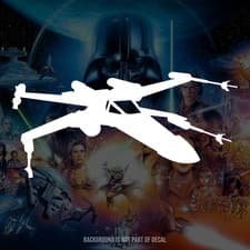 Image of Star Wars Rebel X-Wing Fighter Vinyl Decal Sticker