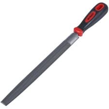 Image of 250mm 10" Half round file engineers metal carbon steel 2nd cut 3YR AMTECH GURNTE