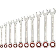Image of Bosch Professional 10 Piece Ratchet Spanner Set