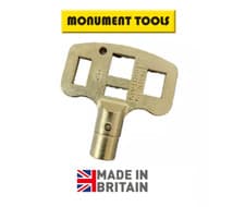 Image of Monument 2058 MP Radiator Bleed Key, Fits Balance, Drain Off & Lockshield Valves
