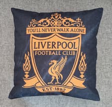 Image of Pair of Liverpool FC 'You'll Never Walk Alone' Cushion Covers - LFC Fan