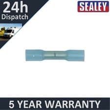Image of Sealey Heat Shrink Butt Connector Terminal 5.8mm Blue Pack of 100 BTSB100