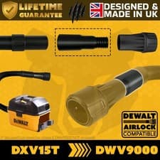 Image of DeWalt DXV15T Vacuum Dust Extractor to DWV9000 Airlock Adapter Connector Coupler