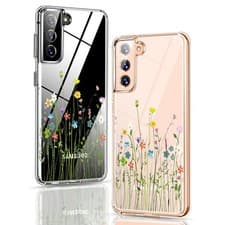 Image of For Various Samsung Galaxy Phones Soft Clear Silicone Case Tropical Flower Cover