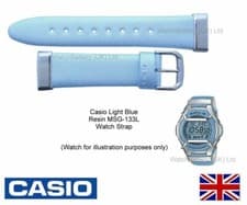 Image of Baby-G Casio Watch Strap Band MSG-133L, MSG133L, MSG-133 Light Blue for Baby-G