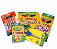 Image of Basic Crayola Back to School Bundle - 5 Items - Crayola Crayons, Crayola Markers