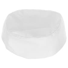 Image of White Breathable Mesh Skull Cap Catering Chefs Hat Adjustable Strap Professional