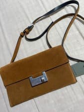 Image of All Saints Francois Leather Crossbody Bag New With Tags Genuine Sold Out
