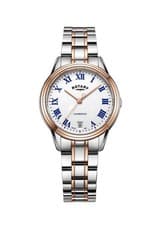 Image of New Ladies Rotary Rose plated & steel date Quartz Watch LB05260/01 *no Box