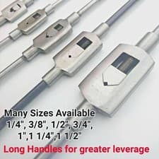 Image of BAR TYPE TAP WRENCH Small-Large ADJUSTABLE Vehicle Threading Tool Holder Handle