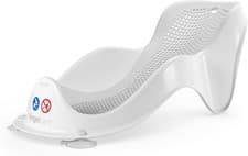 Image of Angelcare Soft Touch Mini Bath Support- Grey - Newborn Bath Seat, Infant Bathing