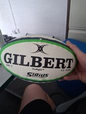 Image of Gilbert Sirius Truflight Rugby Match Ball Size 5