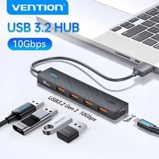 Image of USB 3.2 Gen2 Hub 5 Port USB-A & Type-C Splitter 10Gbps Multiport Adapter Laptop