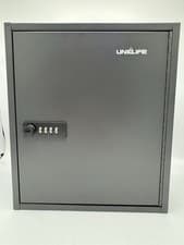 Image of 60 Position Key Cabinet with 4 Number Combination and Key Lock Resettable Grey