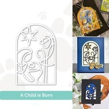 Image of A Child Is Born Cutting Dies,Scrapbooking Paper Cards Crafts Embossing Stencils