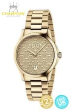 Image of Gucci YA126553 G-Timeless 27mm Gold PVD Ladies Watch Swiss Made - New