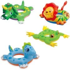 Image of Intex Childrens Swim Ring Swimming Pool Float Lion Dinosaur Frog Lion Holiday