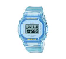 Image of Casio Baby-G BGD-565SJ-2 Digital Watch Shock Resistant 200m UK Blue Resin Square
