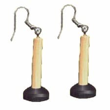Image of Retro Funny TOILET PLUNGER Funky EARRINGS Plumber Bathroom Tool Novelty Jewelry