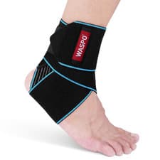 Image of WASPO Ankle Support Brace - Adjustable Ankle Brace Wrap Strap for Sports Protect