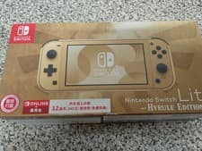 Image of Nintendo Switch New HK Version Lite Hyrule Edition 32GB Plays UK Games.