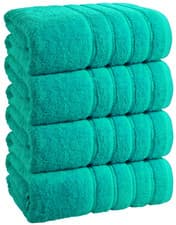 Image of 4x Extra Large Super Jumbo Bath Sheet 100x200cm 100% Egyptian Cotton Bath Sheets