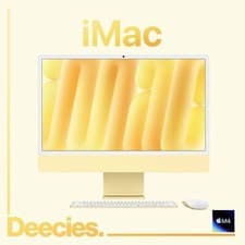 Image of iMac M4 Apple 24-inch 10-core CPU 10-core GPU 16GB Ram 256GB SSD Yellow NEW Mac