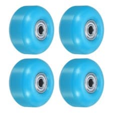 Image of 52mm Skateboard Wheels with Bearings Street Wheels Cruiser 95A, Blue Golden 4pcs