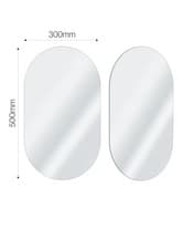Image of aurora 300x500mm oval framless wall mirror
