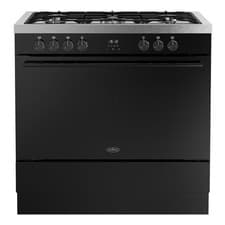Image of Belling Vision Single Cavity 90cm Dual Fuel Range Cooker - Black 444412039