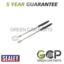 Image of Sealey Siegen Telescopic Magnetic LED Pick-Up Tool & Inspection Mirror Set 2pc
