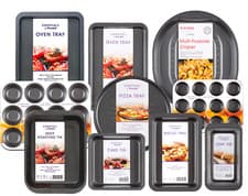Image of Premium Carbon Steel Non-Stick Bakeware Oven Tray Sheet Baking Roasting Cake Tin