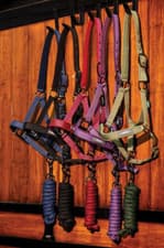 Image of Horseware Amigo Headcollar & Leadrope Set Fleece Lined Padded Adjustable P/C/F