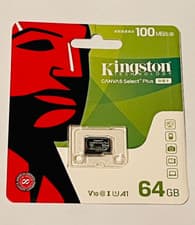 Image of Kingston Memory Card Micro SD Card 64GB MicroSD TF SDCS2 U1 V10 A1 32G 100MB/S